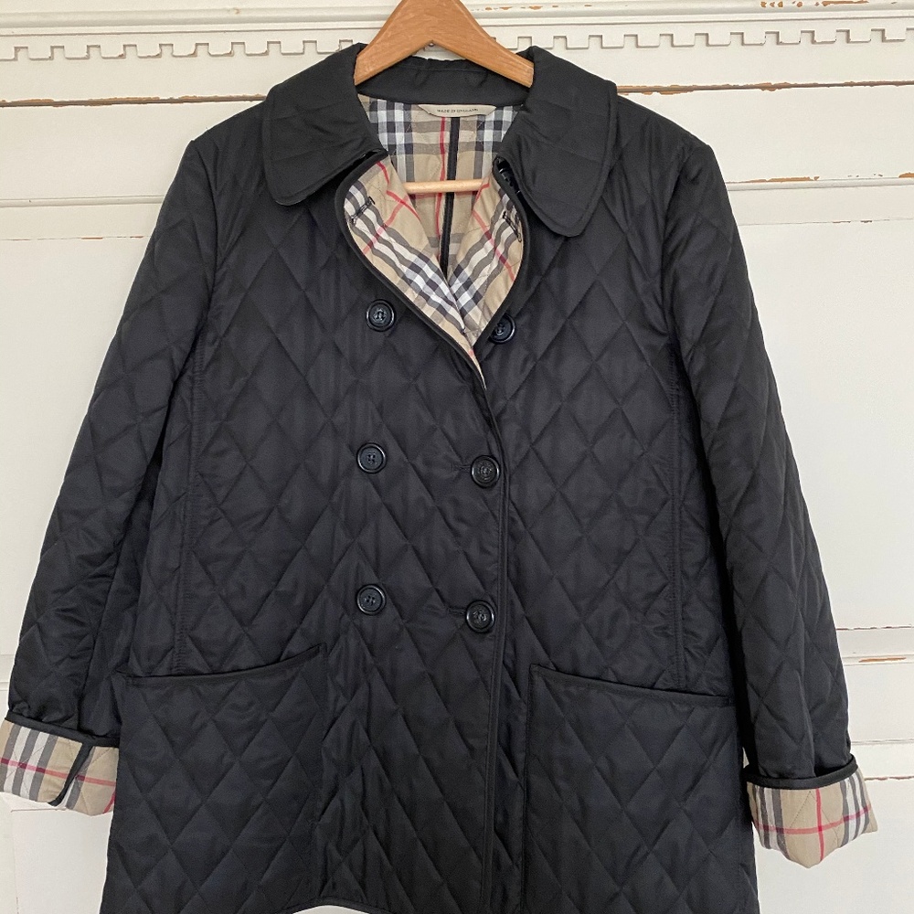 Women's Burberry Black Diamond Quilted Jacket